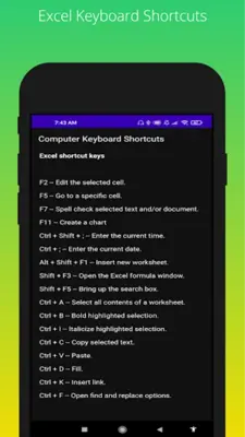 Computer Keyboard Shortcuts android App screenshot 3